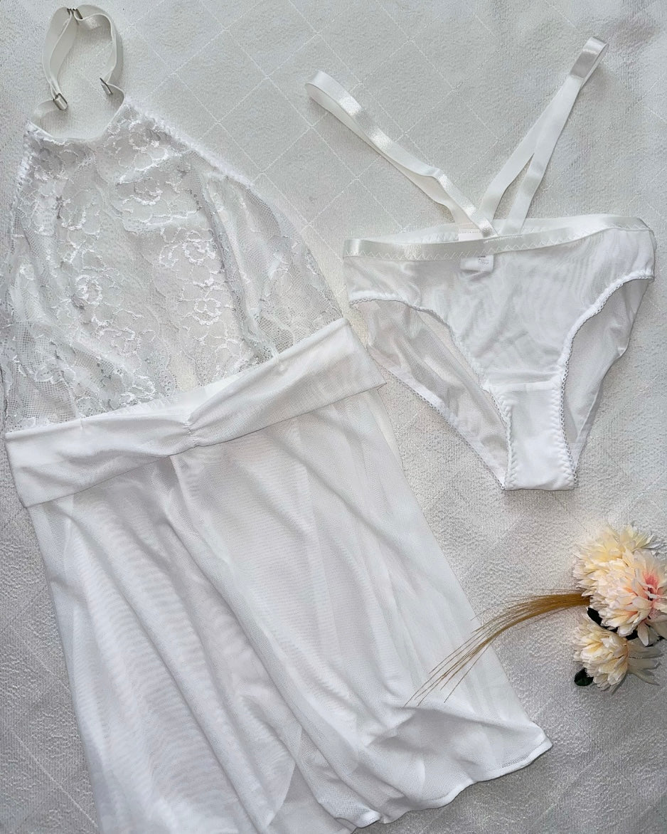 White babydoll / Plus Sizes